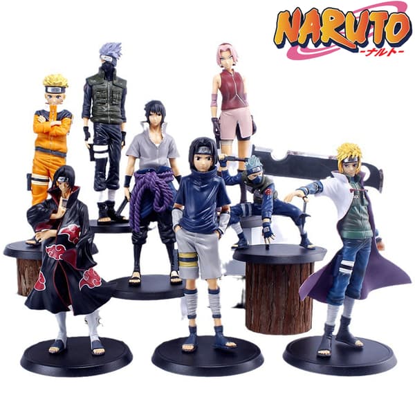 Anime Figur Samling Inspirert av Ninja Warrior Seriefigurer, 2 stk PVC Samleleke Sett