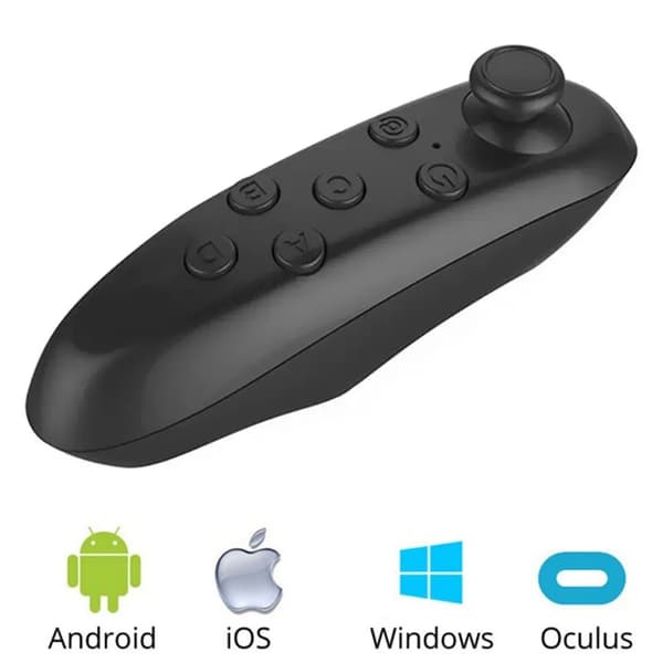 Vit Bluetooth Fjärrkontroll Gamepad, Kompatibel med Android 3D VR Glasögon E Box, Trådlös Uppgraderad