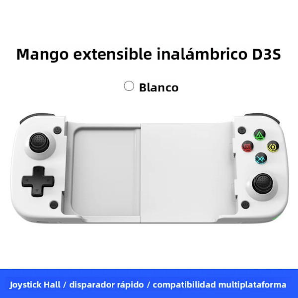 Svart D3s Mobil Spelkontroll Kompatibel med Switch, Android, iOS, PC, Expanderbart Kontrollstöd, ZUIDID