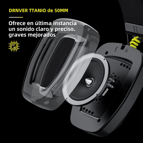 Hvid Sort - 2,4 GHz trådløst gaming headset med mikrofon til PS5 PS4 PC Mac Playstation Bluetooth gaming headset med mikrofon 2