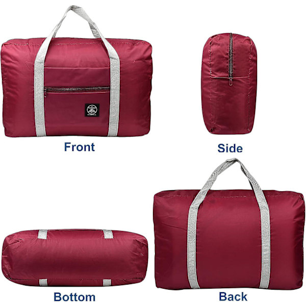 Stor Rejsetaske Duffel Tote Bag, Bærbar Foldbar Opbevaringspose Med, Rejsetaske Tøj Opbevaringspose, Vandafvisende Rejsetaske Tote Bære Ba
