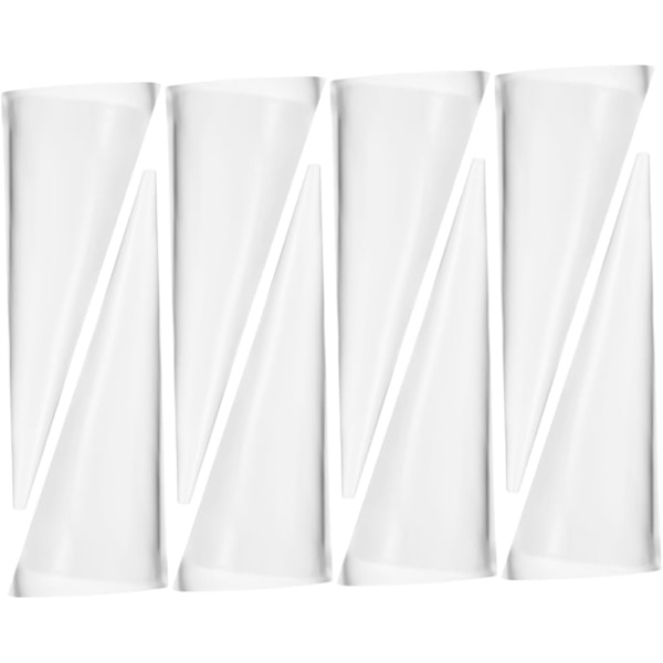 8 stk. Tilspissede Ring Display Stativ Ringbrakett Dekorativ Display Stativ Hånd Smykkeholder Smykke Stativ Bryllupsring Display Kjegle Ringholder for Smykke
