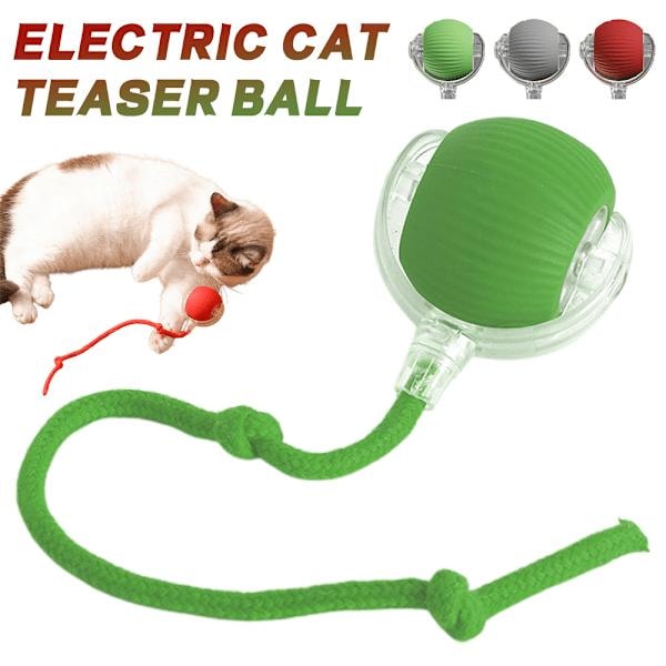 2024 Smart Cat Ball Toys Automatisk Rullande Boll Elektrisk Kattleksak Självstyrande Interaktiv Katt Hund Röd