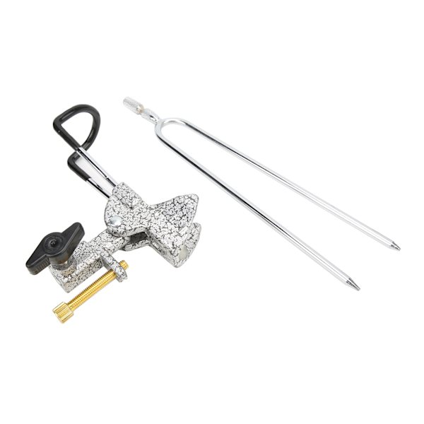 Fiskestang holder i rustfritt stål, roterbar 360°, justerbar, bakkeinnsatt stang, fiskestøtte