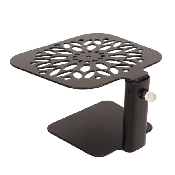 Kaffe vägning rack, justerbar höjd, vattentät kolstål skala stångskyddsställ, kaffemaskin, svart runt hål black round hole