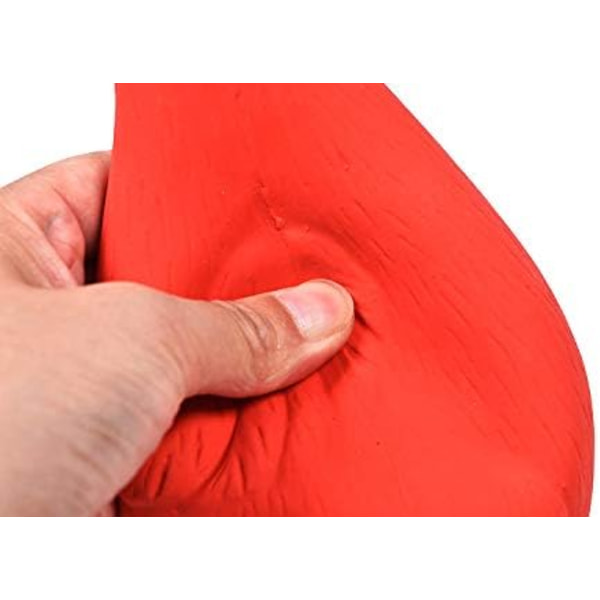 Gummikjærring Squeaky Hundefiler for Små, Mellomstore eller Store Hunderaser, Lek Henting, Reduser Separasjonsangst Red