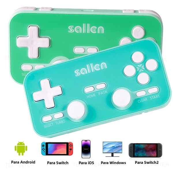 Rød Q103 Bluetooth Trådløs Spilcontroller, Kompatibel med Switch Style, PS3, iOS, Android, PC