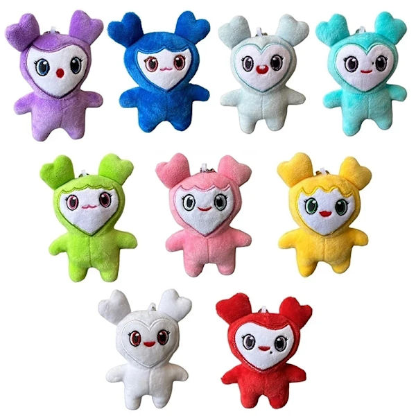 Lovelys Plushiset Avaimenperät Korean Supertähti Lelut Piirretty Eläin Nuken Ripustus Avaimenperä Syntymäpäivälahjat Tytöille 9kpl/erä
