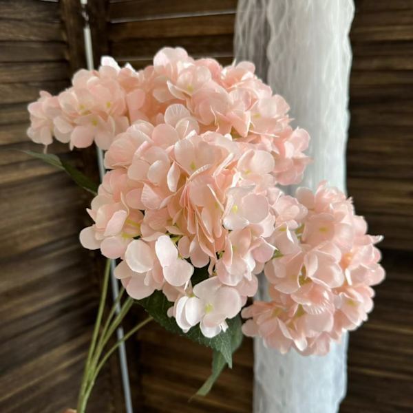5-hodet håndtakbukett simulering hortensia bryllups scene arrangement blomstervegg blomsterarrangement dekorative kunstige blomster bryllup simulering blomster