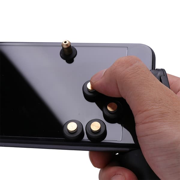 Mini Metal Controller, Kompatibel med PUBG Mini Gamepad, Triggerknapper, Sigteanordning, Android, iPhone 7