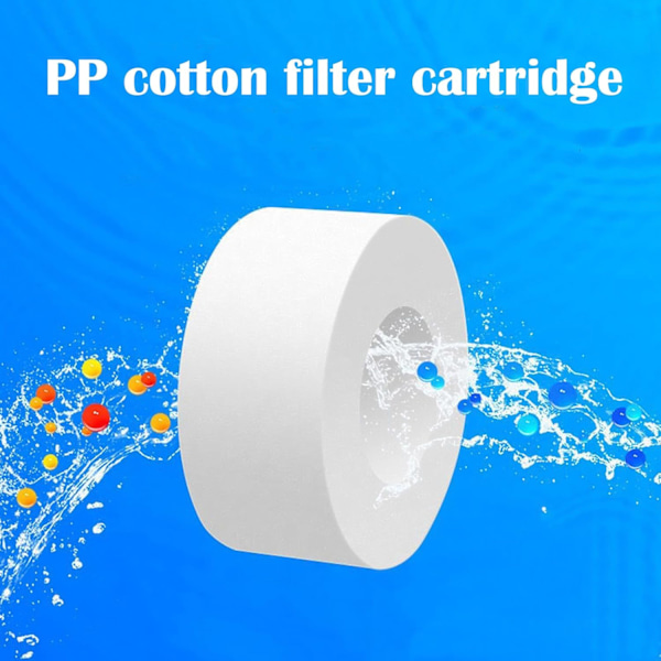 360 Graders Drejeligt Vandhane Filter, Vandhane Filter Vandrenser Vandhane Filter Rensning til Køkken og Badeværelse 10 pcs Filter Cartridges