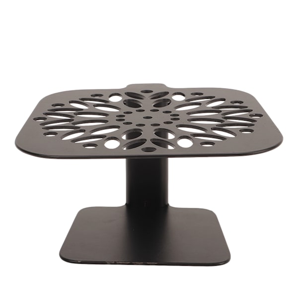 Kaffe vägning rack, justerbar höjd, vattentät kolstål skala stångskyddsställ, kaffemaskin, svart runt hål black round hole