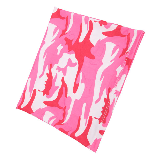 Utendørs issilkeskjerf, mykt, pustende, vaskbart, anti-UV sykkelmaske bandana (rosa og hvit kamuflasje) Pink and White Camouflage