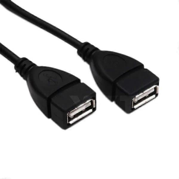 USB 2.0 Hub med op til 2 dobbelte USB-porte, USB 2.0 Splitter Adapterkabel til PC, telefon, bærbar computer - 18146
