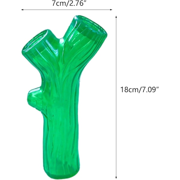 Hundetyggelegetøj Twig Form Pibe Hentning Træning Legetøj til Små Hunde Bidresistent Red