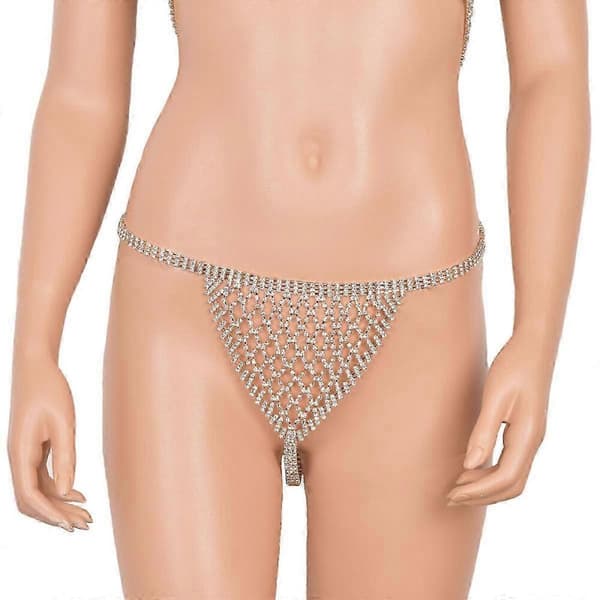 Fantastisk rhinstens taljekæde, dame bikini kæde