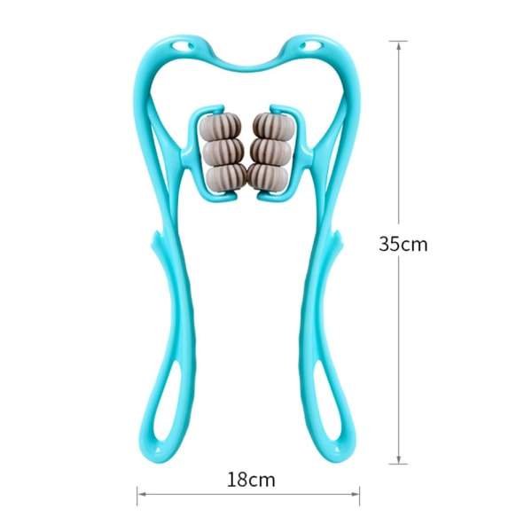 Nackmassage Terapi Nacke och Axel Punkt Rulle BLÅ blue