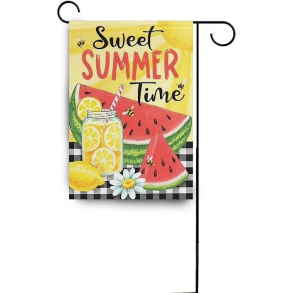 Glædelig Jul Træ Rød Haveflag Vinter Snefnug Dobbeltsidet Flag 12\" x 18\", Jul Rustik Vinter Sne Ferie Nytår Lille Haveflag Banner Summer Time