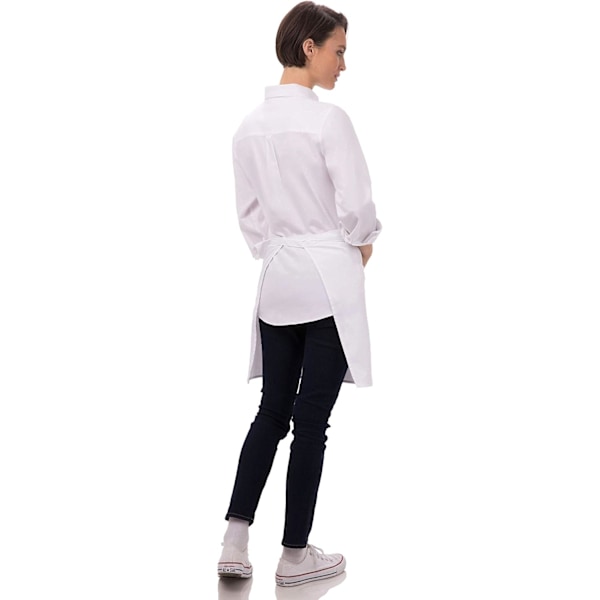 Unisex Halv Bistro Server Forklæde White