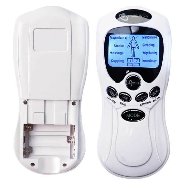 EMS Tens Massage Stela Muskler Elektronisk Muskelstimulator Hvid white