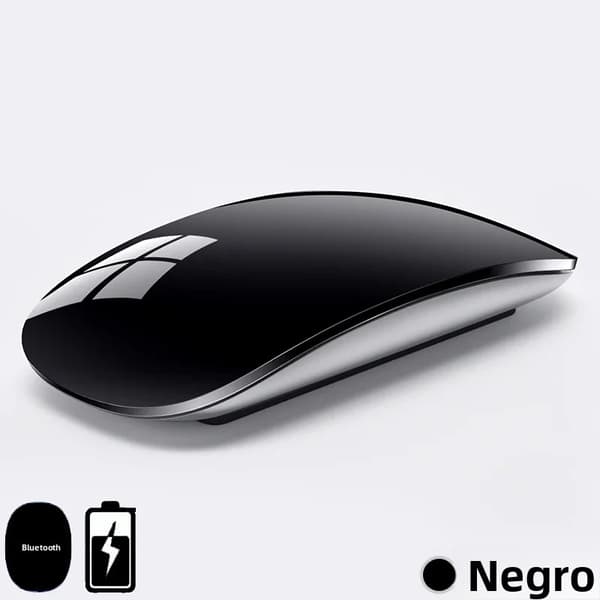 svart-med Apple Original Multi-Touch Surface Magic Mouse med Macbook Pro Air Mini Laptop Tablet PC iPad Bluetooth 5.0 Trådlös Mus black