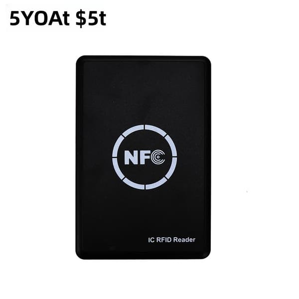 RFID NFC Smartkortlæser/-skriver 13.56MHz Krypteret Programmerer til Adgangskontrol Nøglebrik A