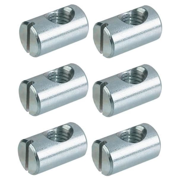 Monteringsdetaljer stål M6, 6-pack, 20mm, universal