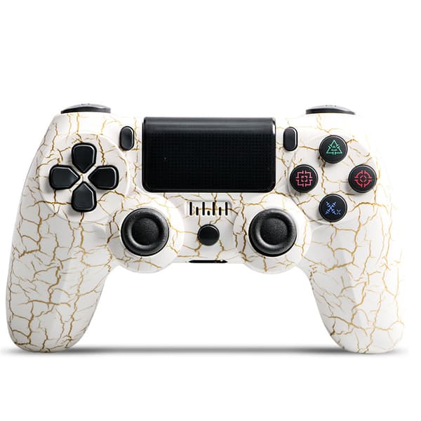 Tekstur Trådløs Bluetooth-kontroller med PS4/Slim/Pro, dobbel vibrasjon, kompatibel med Windows, PC, iOS, Android