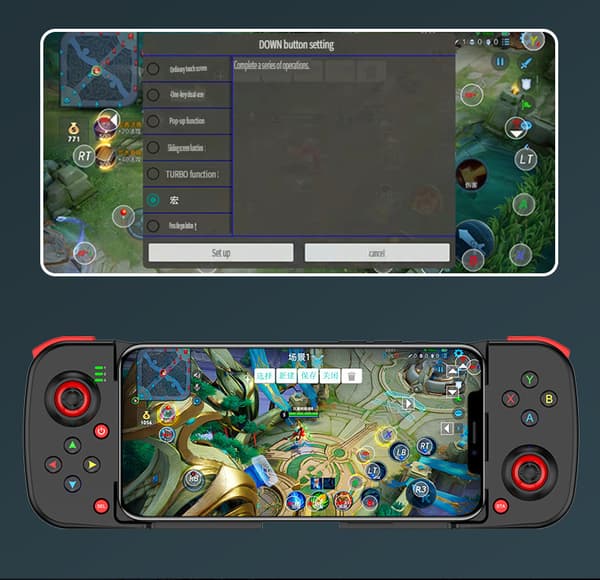 Blå D3 Mobiltelefon, Bluetooth Trådløs Gamepad, Mobilspil Support, V3 Direkte Forbindelse til Android, iOS MFI Controller