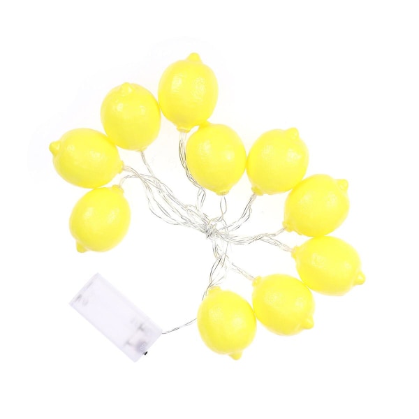 Heminredning fairy string lights citron string lights hushålls frukt string lights party lights [batterityp alltid på] [1,5 meter 10 lampor]