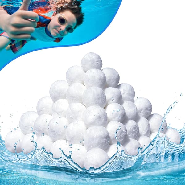 700g poolfilterkugler, genanvendeligt filtermedie, velegnet til sandfiltre og poolpumper.