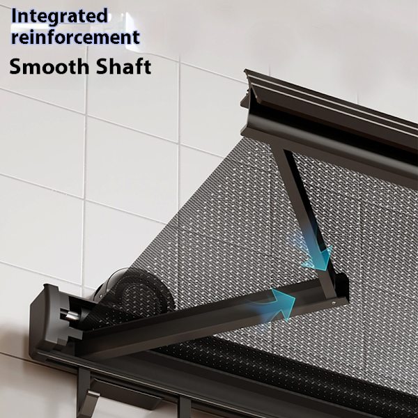 Innovativ Aluminiumslegering Trækbart Sugkop Tørrenet - 40*44cm Usynlig Tøj Tørre Løsning til Balkon, Ideel til Trøjer