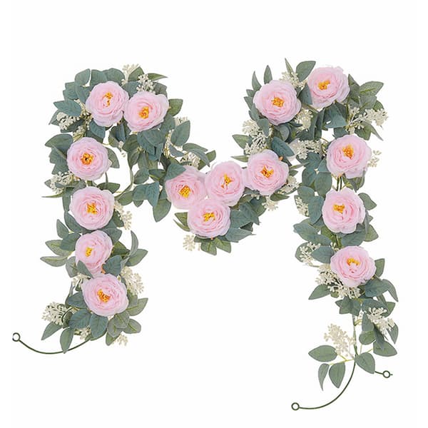 Kunstig rose vinstok, pink, 1 stk. pink