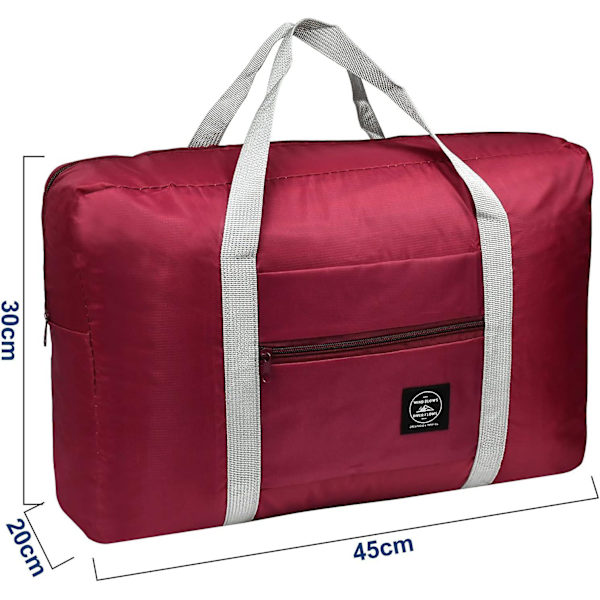 Stor Rejsetaske Duffel Tote Bag, Bærbar Foldbar Opbevaringspose Med, Rejsetaske Tøj Opbevaringspose, Vandafvisende Rejsetaske Tote Bære Ba