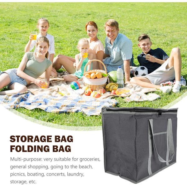 1 st Handla Väska Shopping Tote Bärbar Korg Camping Kylare Förvaringsväska Livsmedelskylväska Utomhus Kylare Korg Bärbar Kylare Korg Utomhus Ba