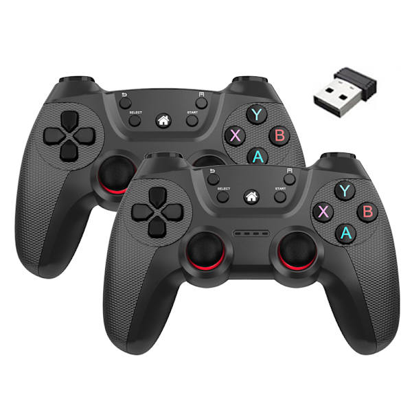 Grøn trådløs spilcontroller, kompatibel med Linux, Android-telefon, spilkonsol, Smart TV, 2,4G Gamepad Joystick