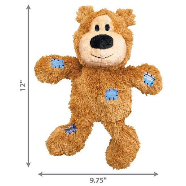 Wild Knots Bear - Inre Knuten Rep och Minimalt Fyll för Mindre Stök (Blandade Färger) - För Extra Stora Hundar XL