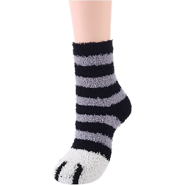 Fuzzy Varme Sovesokker til Kvinder Super Bløde Mikrofiber Cozy Sovesokker 6 eller 5 Par A3