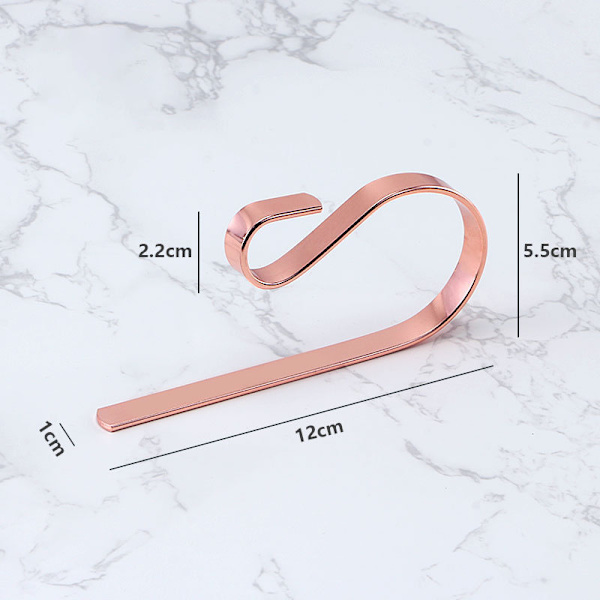 Sæt med metaljule-strømpeslynger til pejsstrømper Julepynt Rose gold
