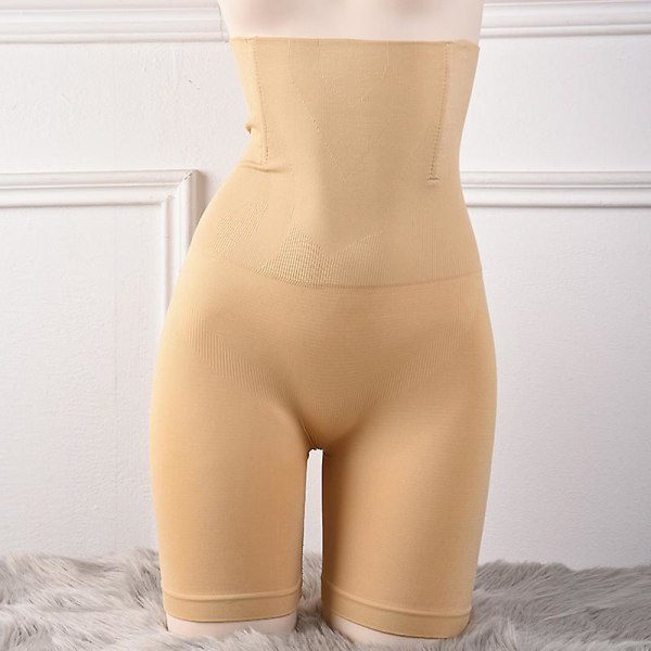 2-in-1 Hip Belly Shapewear korkea vyötärö Saumaton Hengittävä Booty Lift Tummy Control Uusi Skin Color