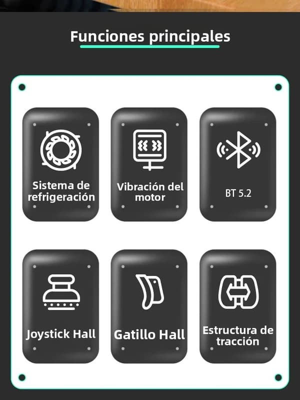 Lilla trådløs spilcontroller til Android mobilspil, kompatibel med Android smartphones og tablets