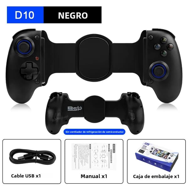 D10S Hvid Trådløs Spilcontroller Kompatibel med Switch, Android, iOS og Tablet, Multiplatform Streaming Gamepad