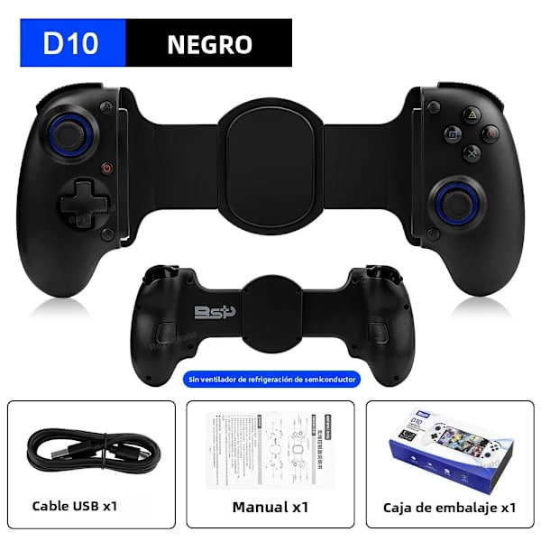 D10S Rosa Trådlös Spelkontroll Kompatibel med Switch, Android, iOS och Tablet, Multiplattforms Streaming Gamepad