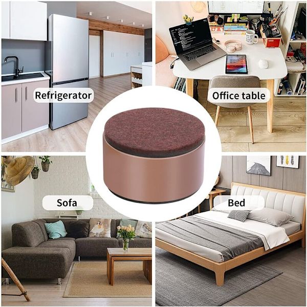 Sänghöjare Möbelhöjare Lägg till 2 Tums Höjd, Solida Stål Stöder 10000 Pund, Bord, Stol eller Soffa Höjare, Set med 4 Möbelhöjare 60*50MM 60*30MM