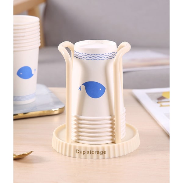 Pappersmugg hållare engångsmugg plockare multifunktionell mugg förvaringshylla hem kaffe te rack 2 st