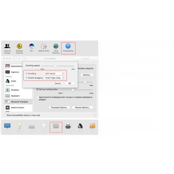 Genopladelig Bluetooth Touchpad til Mac & Windows, Multi-Touch Gestusstyring, Trådløs og Kablet Understøttelse