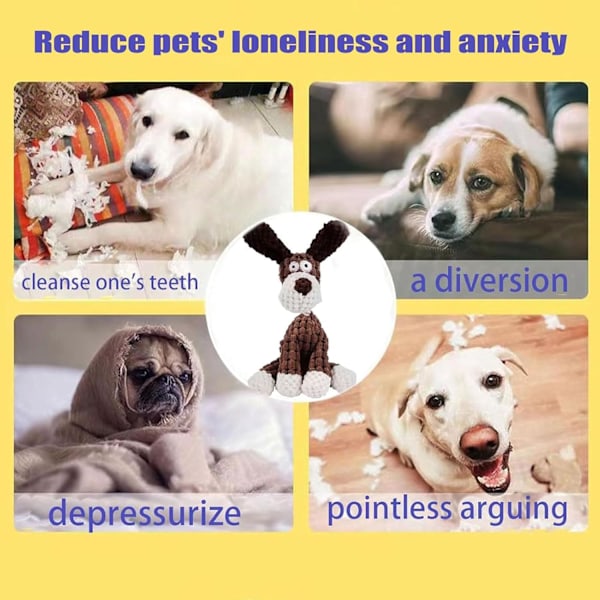 Shirem Bite Buddy, Shirem Bitebuddy Hundeleksak, Petsboro Bitebuddy Hundeleksak, Bite Buddy Hundeleksak, Bitebuddy Tuggleksak för Hundar, Petsrook Premium Plyschleksak D White+Grey