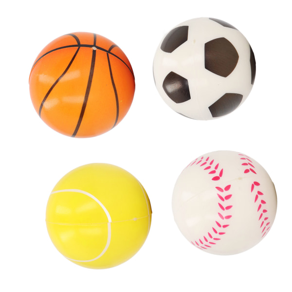 12-Pack Stress Ball Football Basketball Portable Lightweight Safe and Durable Squeeze Ball Toy for Kids 63mm