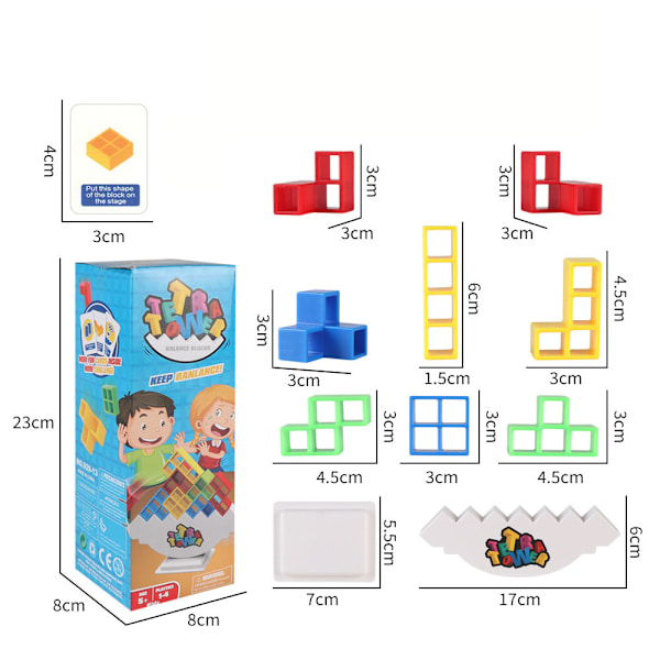 Fantastisk Wobbly Jenga for Børn - som Byggeklodser: 48 - dele Stakkesæt til Uendelig Sjov! En Balanceblok Bonanza for Børn, Transformerende