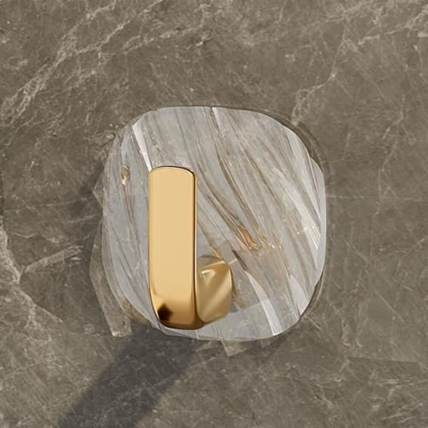 Selvklebende kroker, transparente, 4-pakning, vanntette, moderne design